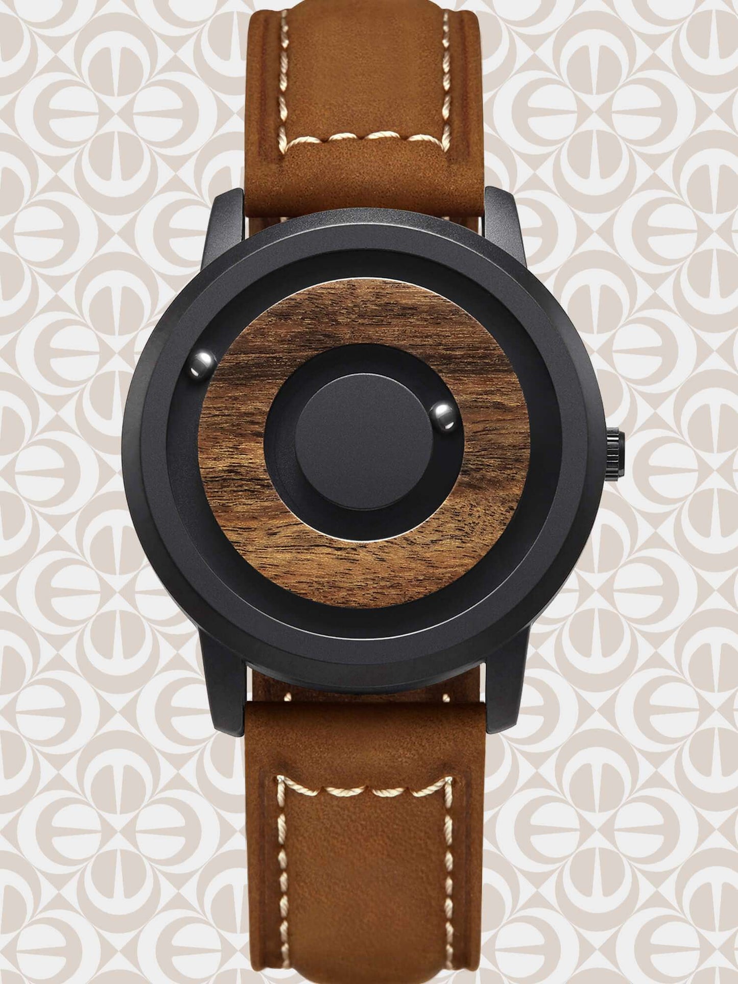EUTOUR Magnetic Wooden Watch E019A