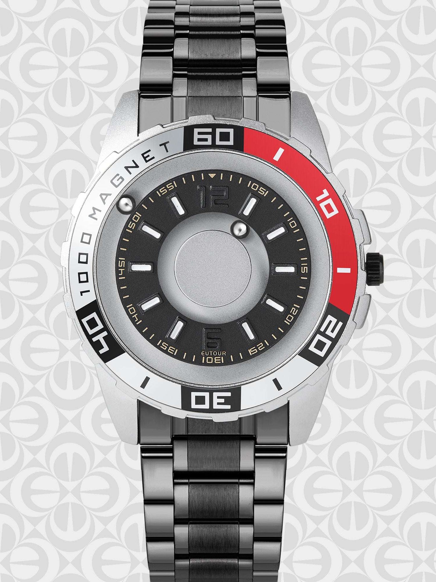 EUTOUR Mens Magnetic Sports Wrist Watch E025