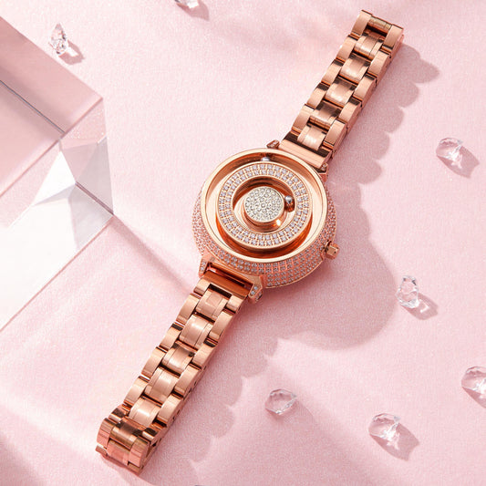 EUTOUR Magnet Crystal Watch E035 For Ladies