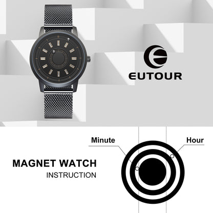 EUTOUR Magnetic Quartz Watch U040E