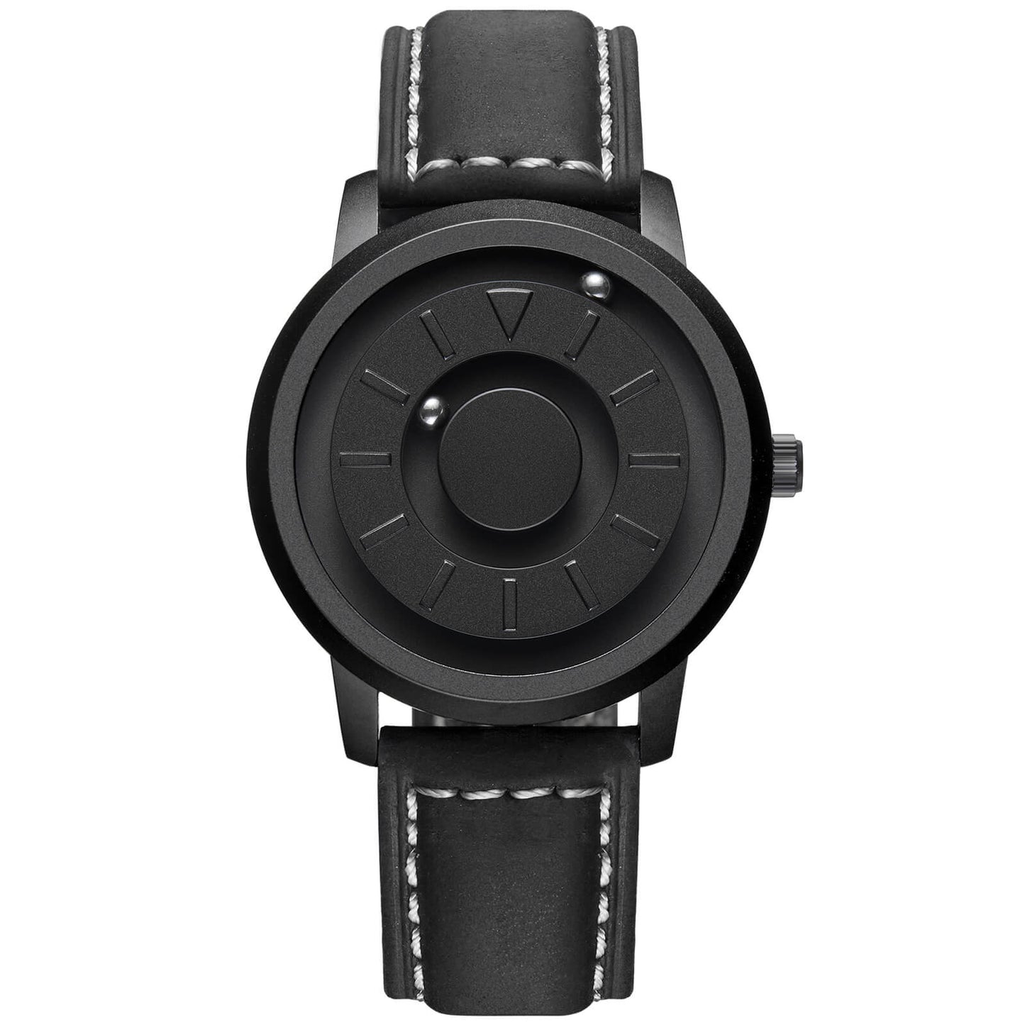 EUTOUR Unisex Black Magnet Watches For Men/Women E017
