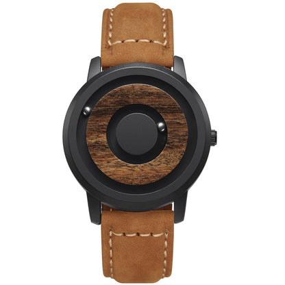 EUTOUR Magnetic Wooden Watch E019A
