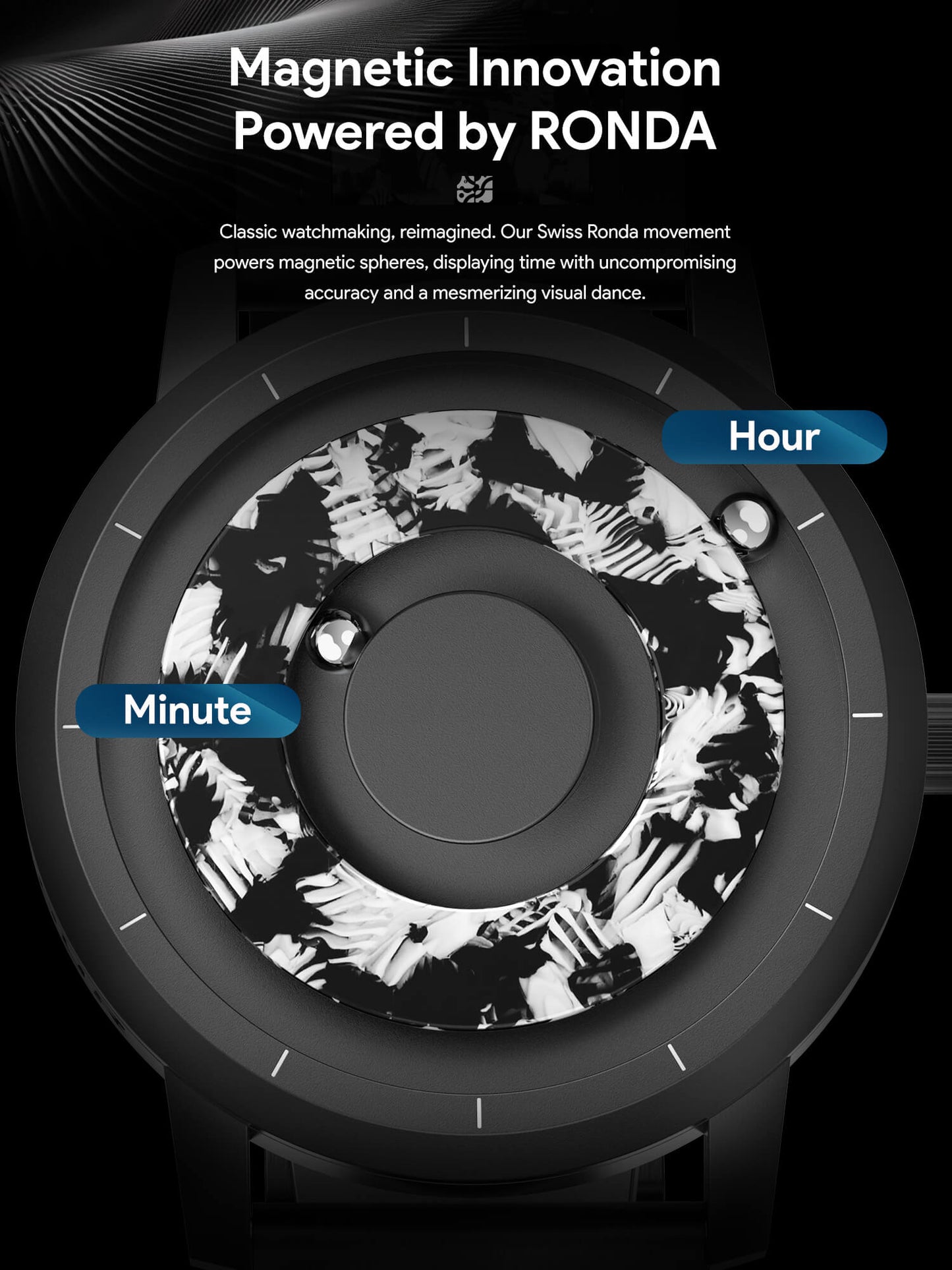 EUTOUR Magnet Resin Watch for Men E060