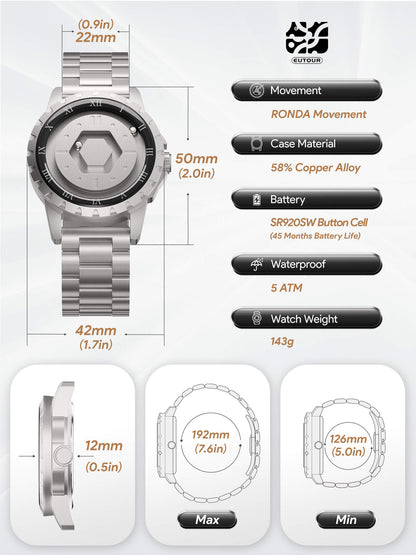 EUTOUR Hexa Phantom Magnetic Ball Watch E063 Series