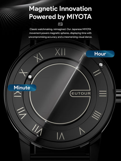 EUTOUR Full Mirror Magnetic Ball Bearing Watch U056M Series