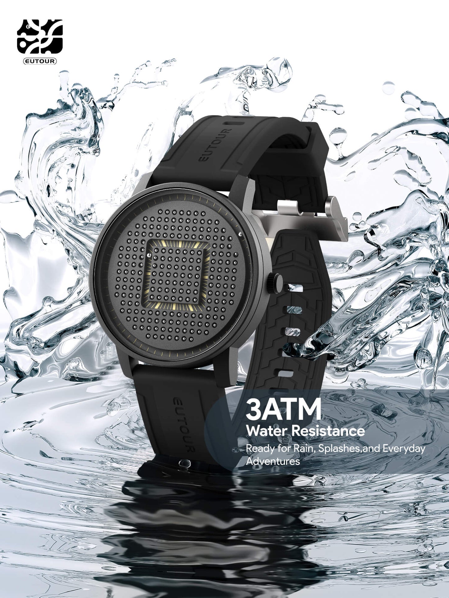 EUTOUR Gravity Magnetic Ball Tracking Single Hand Watch U061 Series